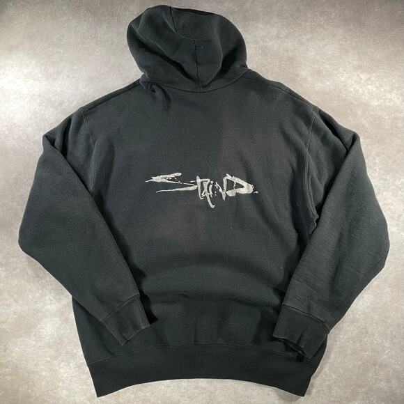 Vintage Staind Rock Band Embroidered Front And Back Baggy Black Pullover Hoodie - Picture 2 of 11